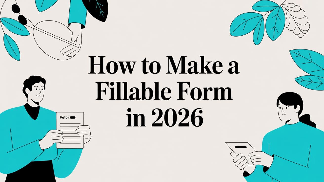 How to Make a Fillable Form in 2026