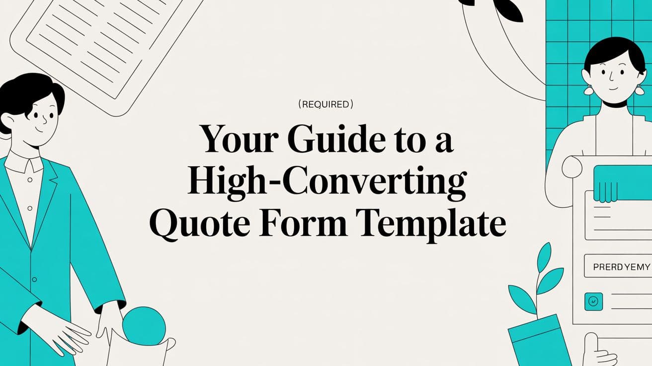 Your Guide to a High-Converting Quote Form Template