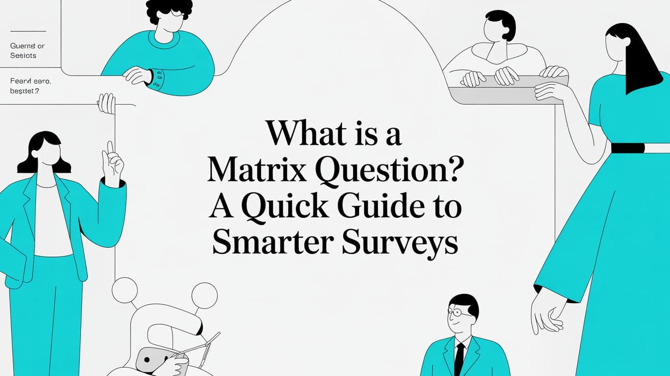 What is a matrix question? A Quick Guide to Smarter Surveys