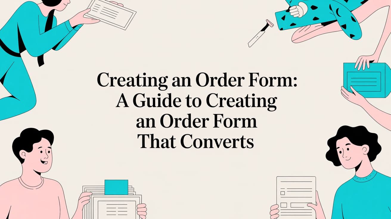 Creating an Order Form: A Guide to creating an order form That Converts